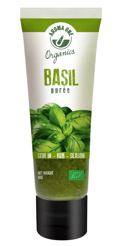 purée basil in a tube aroma one