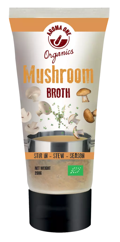 mushroom broth in a tube aroma one