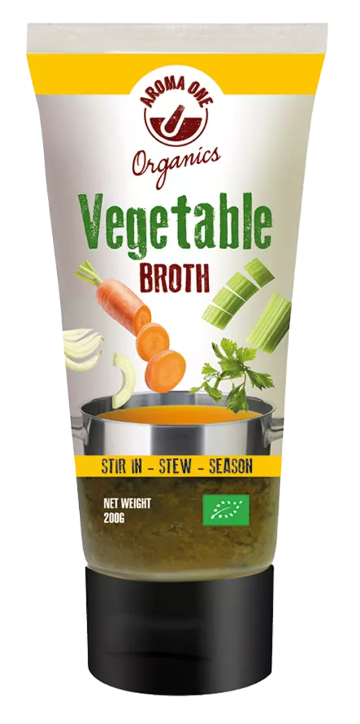 vegetable broth in a tube aroma one