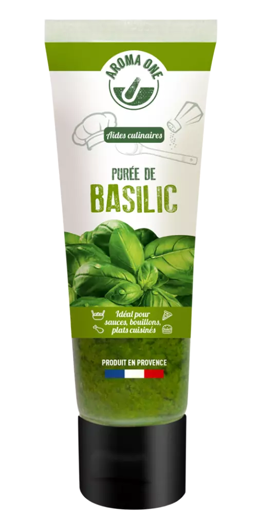 Purée de basilic en tube aroma one