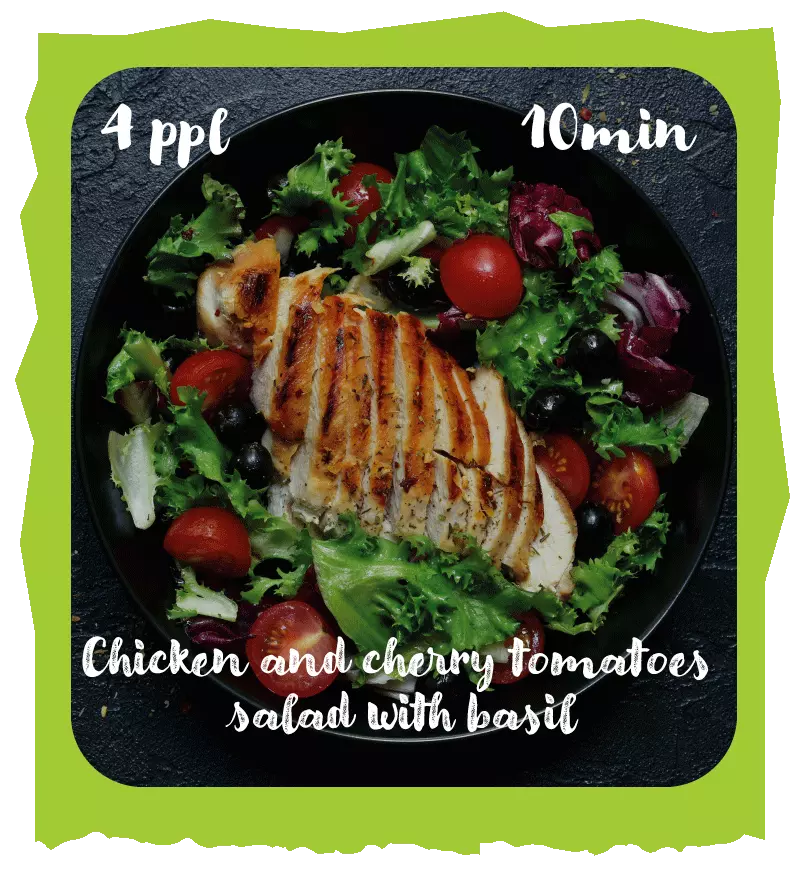 chicken and cherry tomato salad with basil recipe