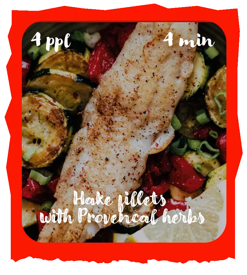 Hake fillets with provencal herbs recipe