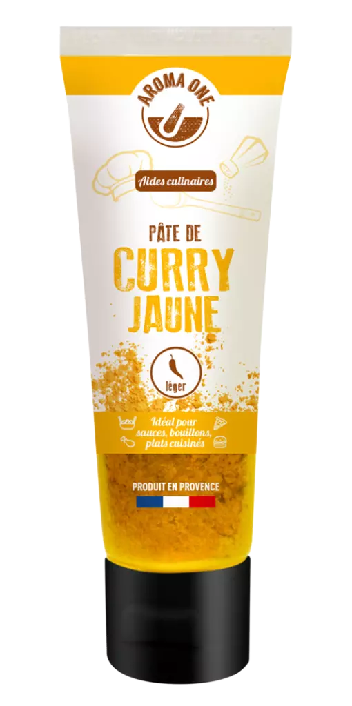 pate de curry jaune en tube aroma one