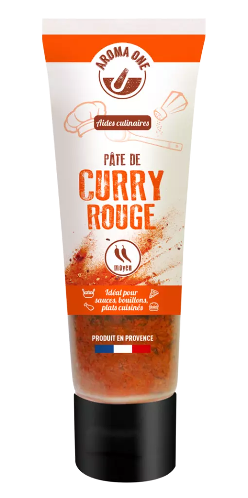 pate de curry rouge en tube aroma one
