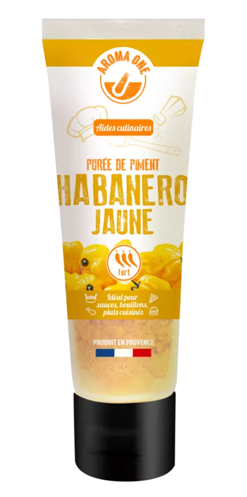 Purée de piment habanero jaune aroma one