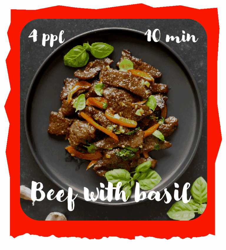 Beef with basil recipe