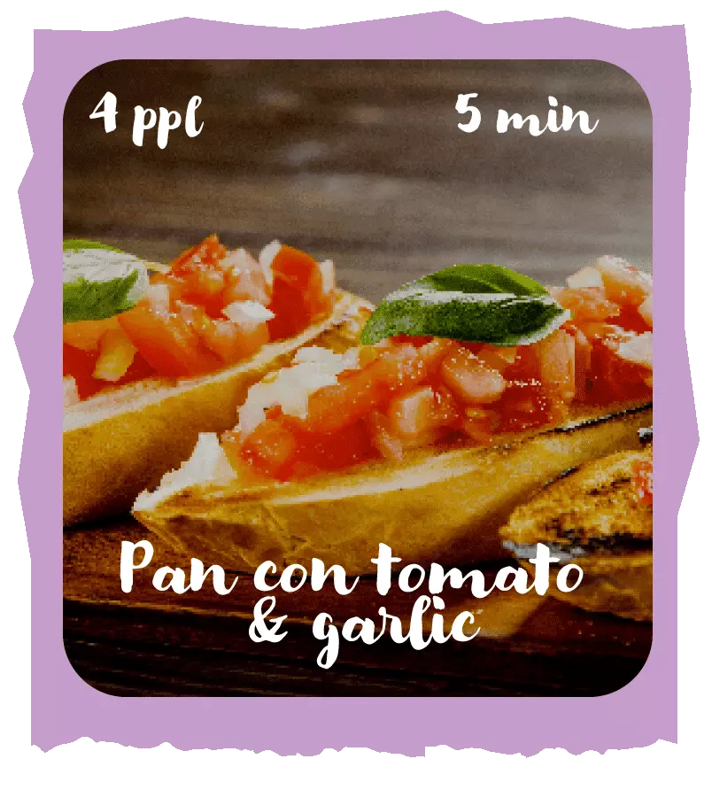 Pan con tomato & garlic recipe