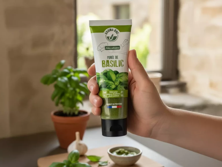 Purée de basilic en tube aroma one